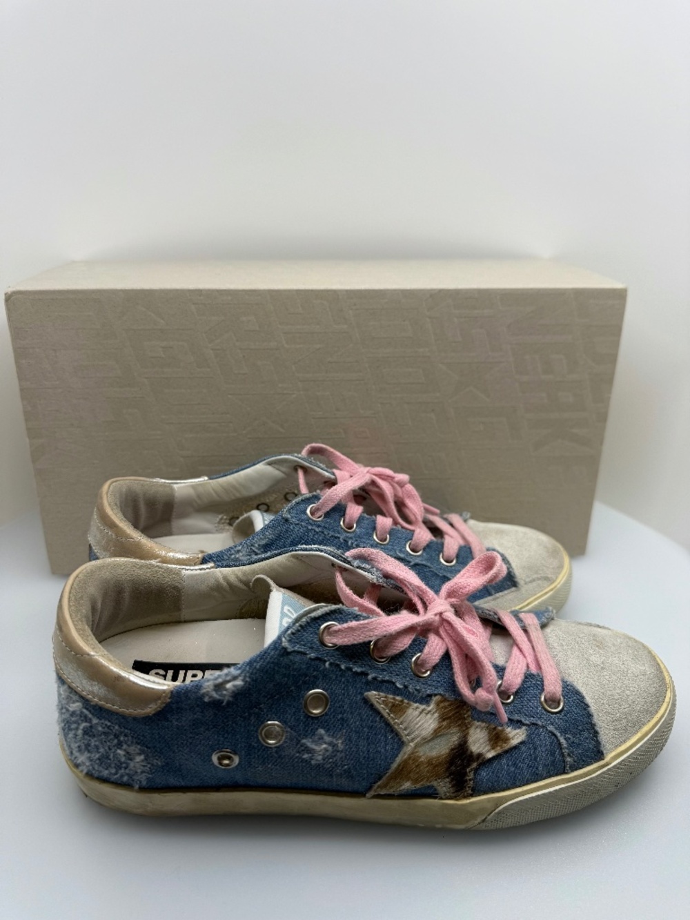 Golden Goose Superstar Denim/Cowhide Star Size 37